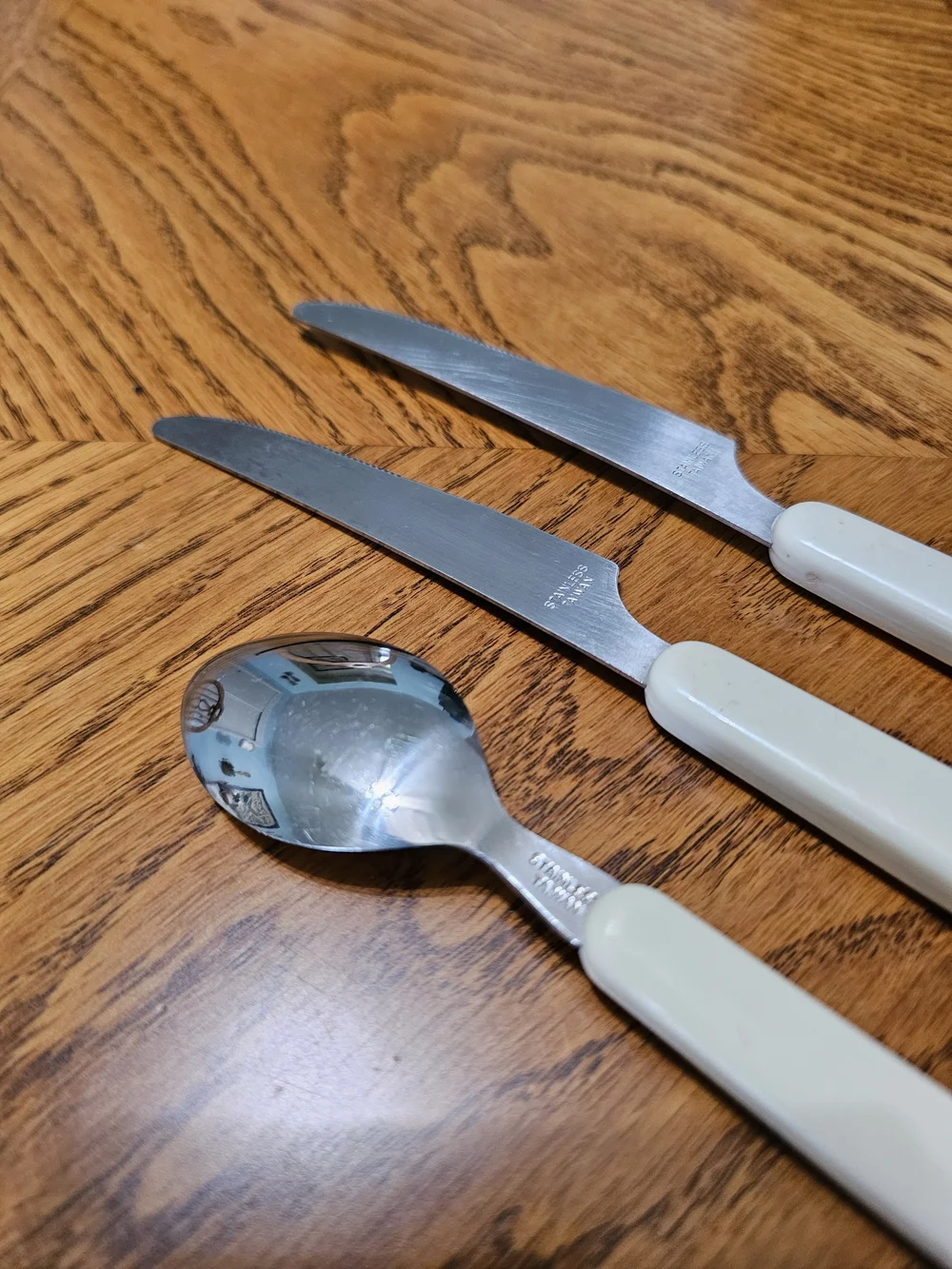 Vintage 80s Set of 3 Tienshan Country Bear Theodore Utensils Grandma Cottagecore